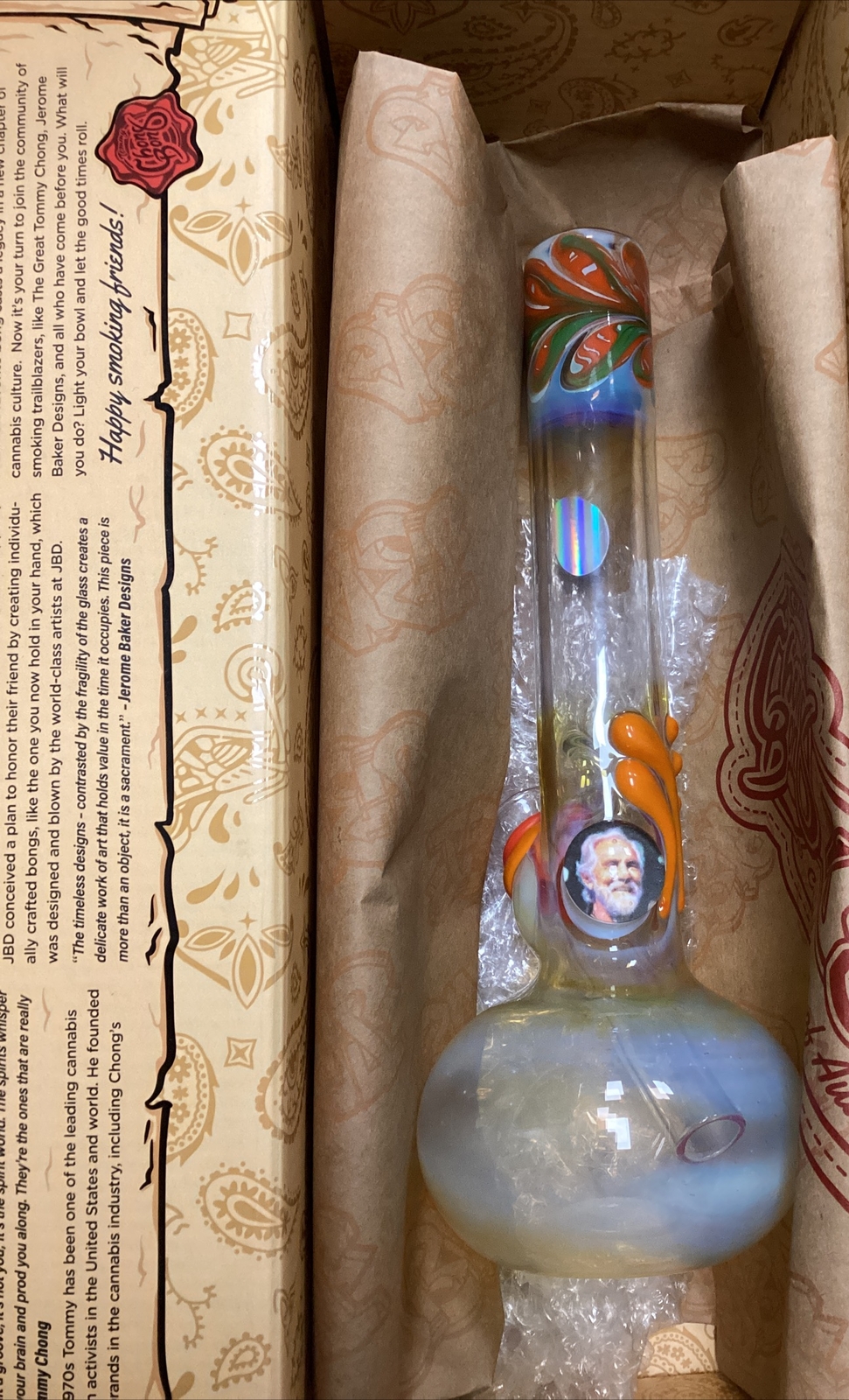 11” Tommy Chong Bong. Rare By Jerome Baker And Tommy Chong. 11” Tommy Chong Bong. Rare By Jerome Baker And Tommy Chong.