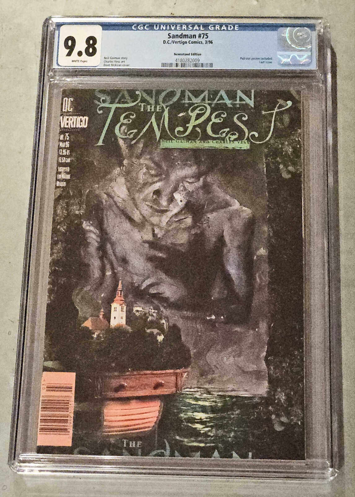 ULTRA RARE Sandman 75 Final Issue NEWSSTAND Variant CGC 9.8 - Not 2nd Print