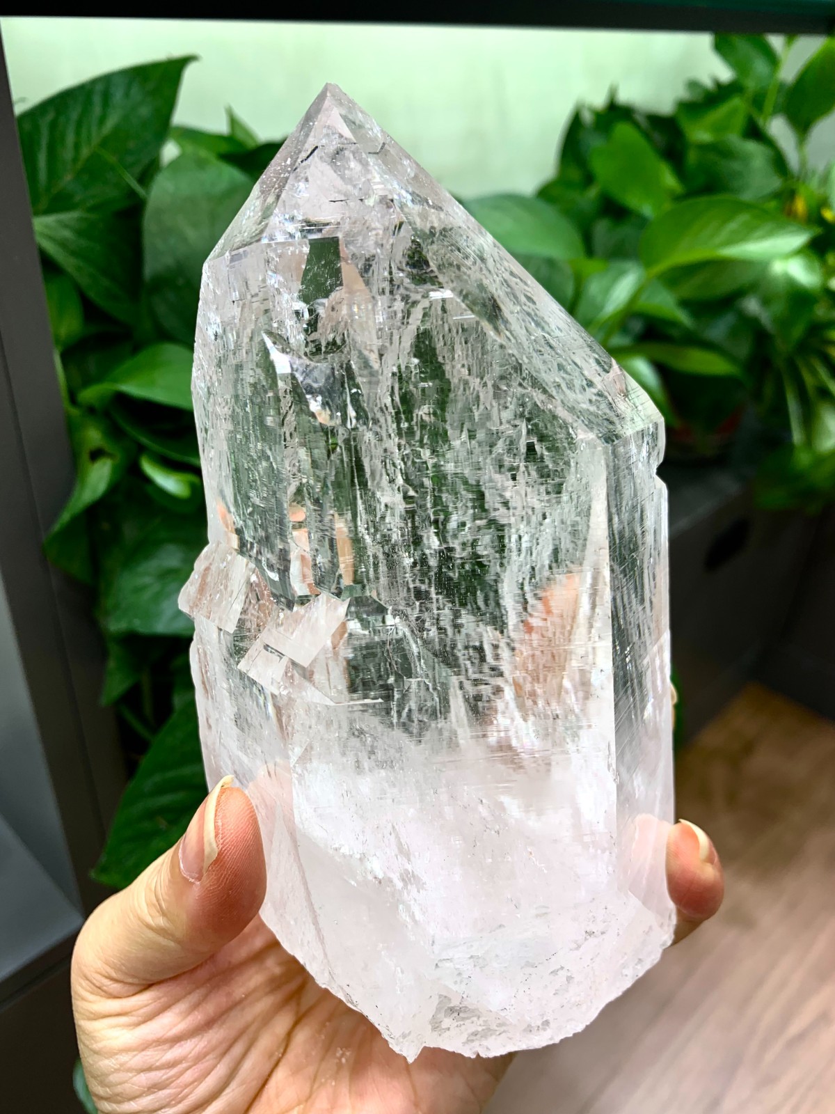 2.9LB TOP Natural Rare Clear Quartz Crystal Himalayan Mineral Specimen Collect