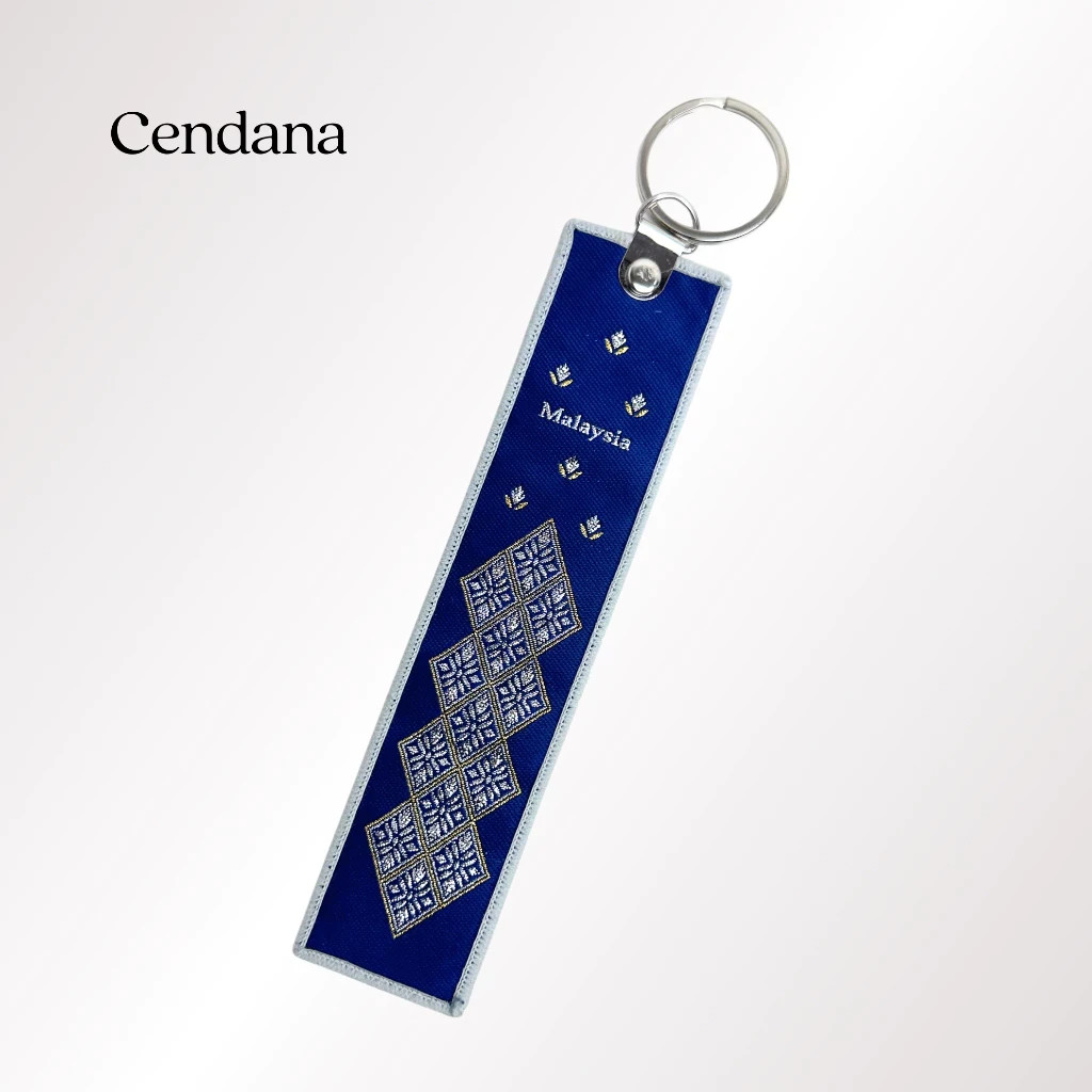 New Malaysian Batik & Songket (Cendana) Woven Key Holder Souvenir