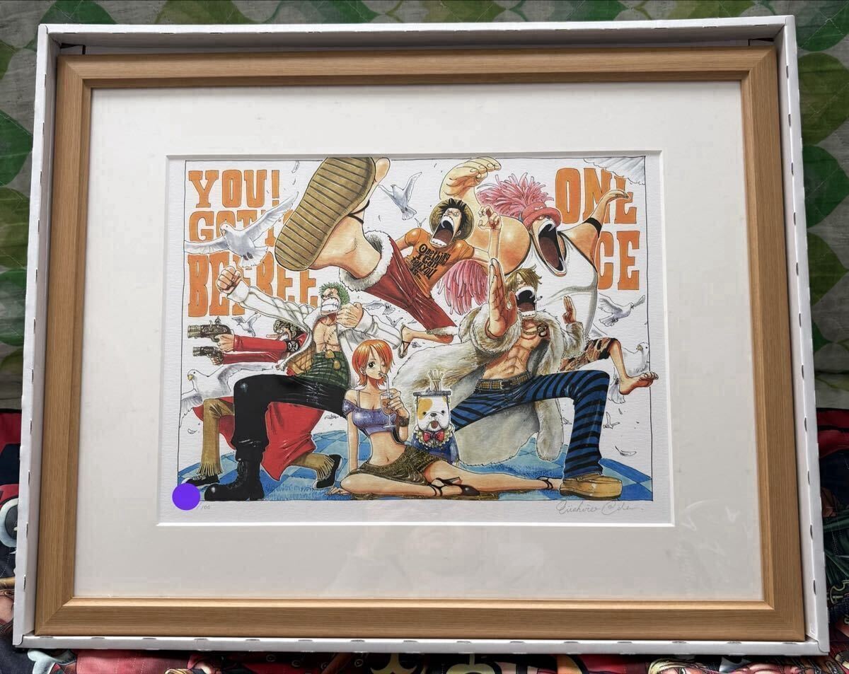 One Piece Luffy Lithograph Set of 2 Eiichiro Oda Hand Signed Serial Shonen Jump One Piece Luffy Lithograph Set of 2 Eiichiro Oda Hand Signed Serial Shonen Jump