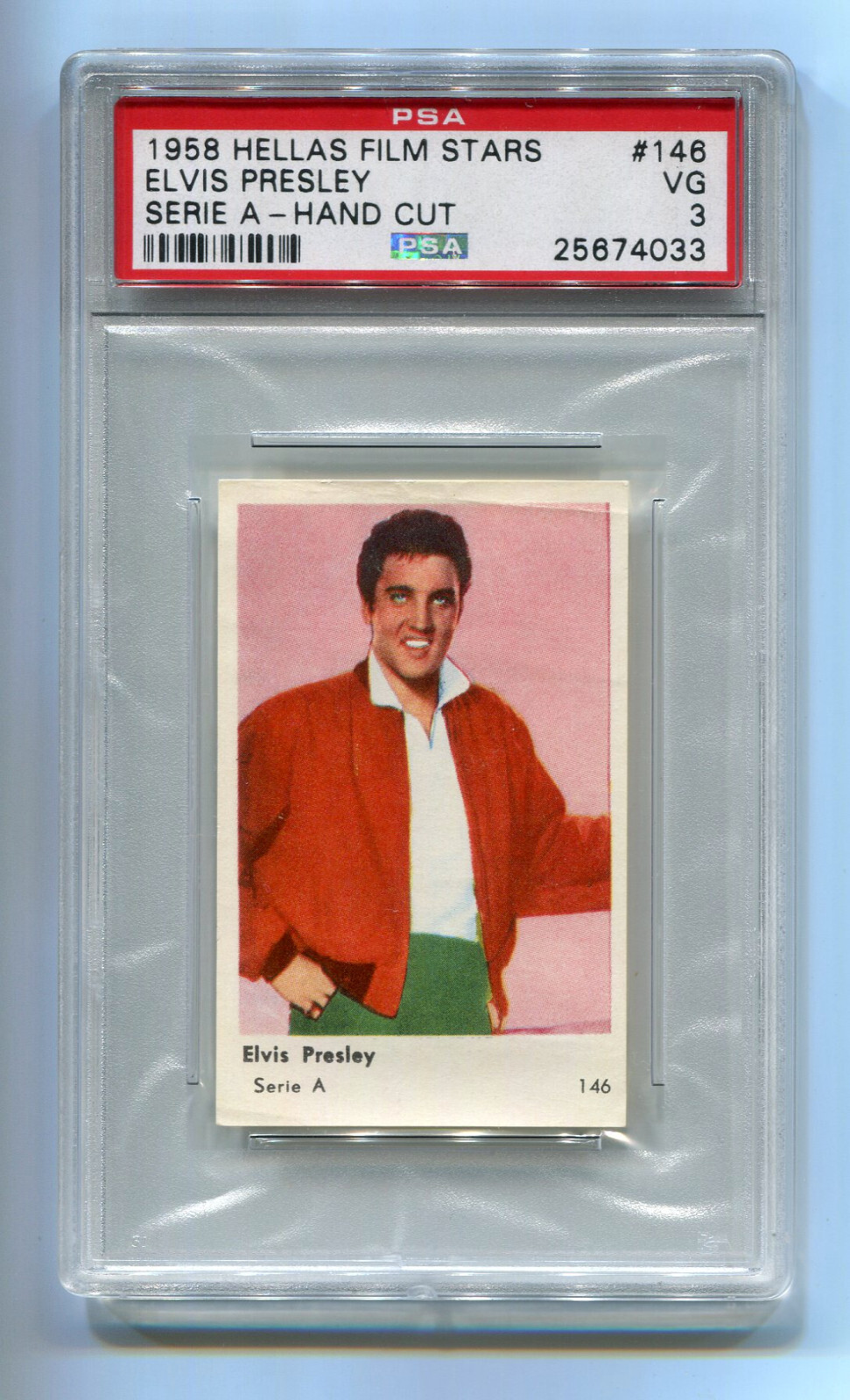 1958 Jenkki Hellas Film Stars Serie A 146 Elvis Presley PSA 3 Movie Pop1 Highest