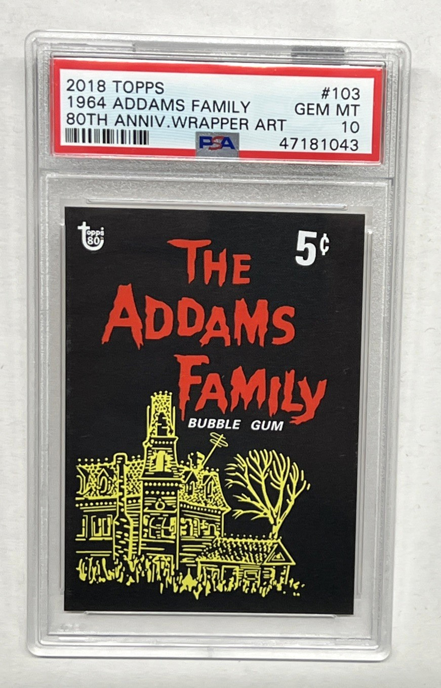 2018 Topps 80th Anniversary Art Card 1964 Addams Family #103 PSA 10