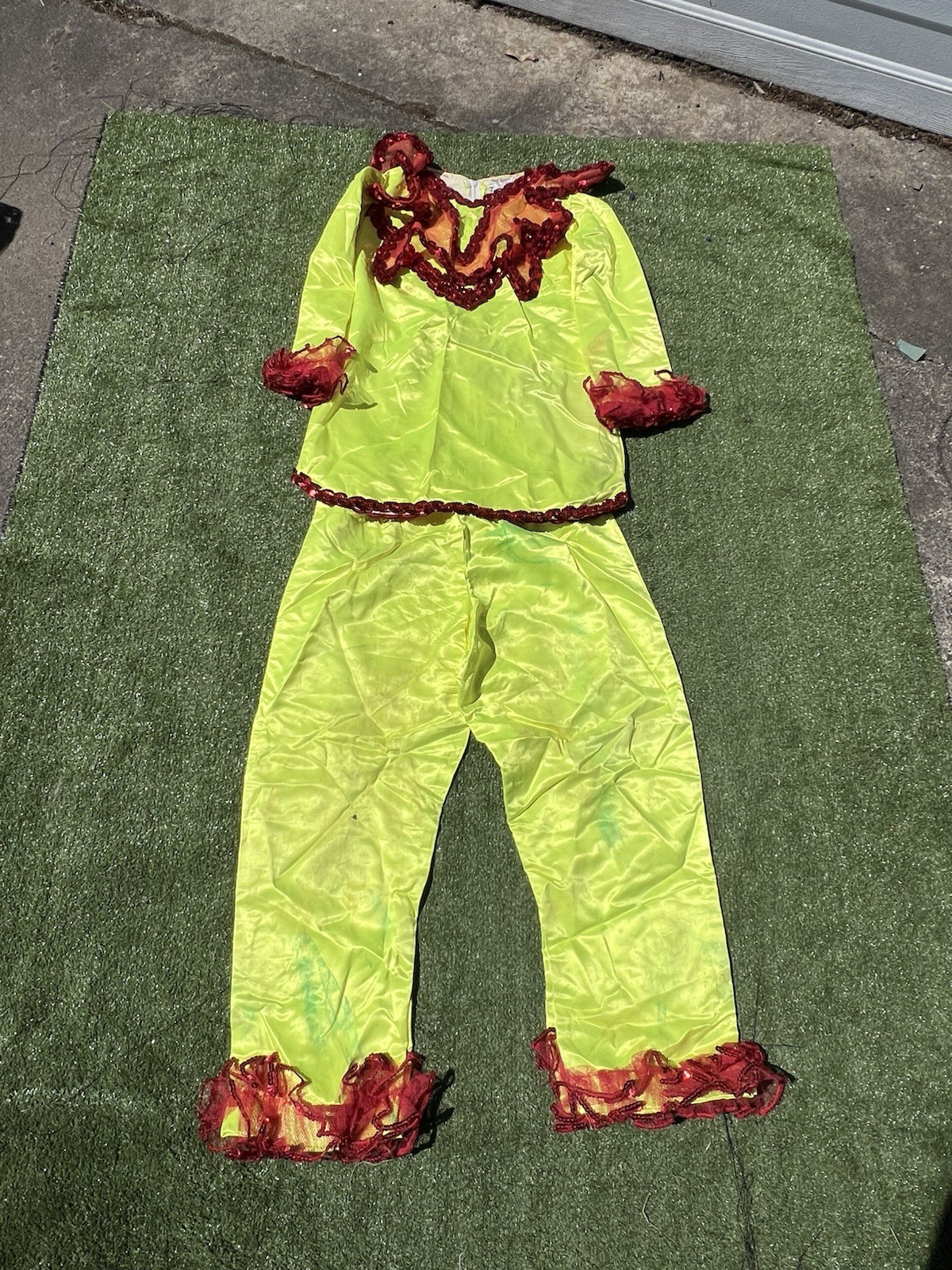 Andrade VTG 1960s Mardi Gras Costume Set Yellow Puff Top & Pants Krewe Rare Andrade VTG 1960s Mardi Gras Costume Set Yellow Puff Top & Pants Krewe Rare