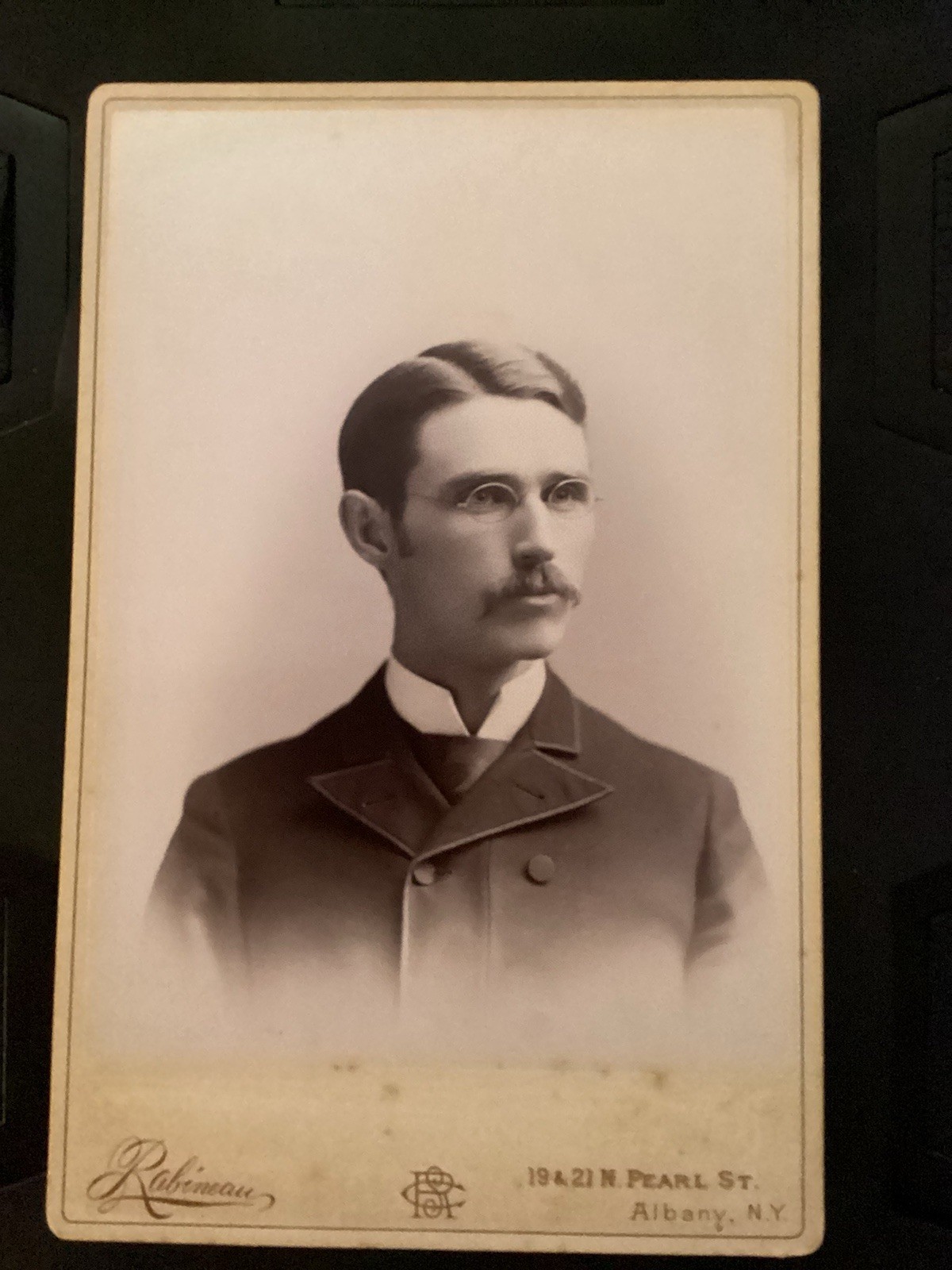 Rare Antique Cabinet Card Photo Inventor Nikola Tesla Albany NY Epic Discovery