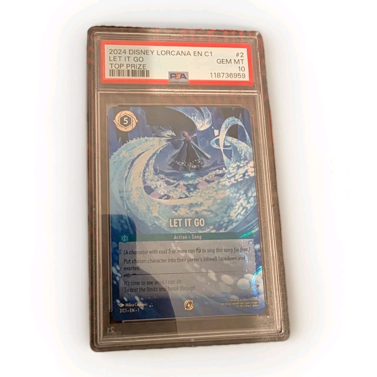 Let It Go PSA 10 - Lorcana Disney TCG DLC PROMO TOP Let It Go PSA 10 - Lorcana Disney TCG DLC PROMO TOP