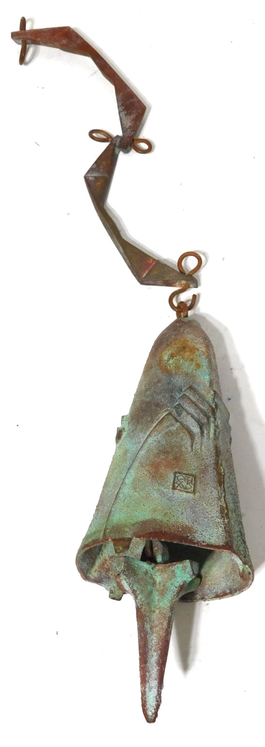 VTG 1970s Paolo Soleri Bronze Wind Bell Cosanti Arcosanti Complete Z-Link