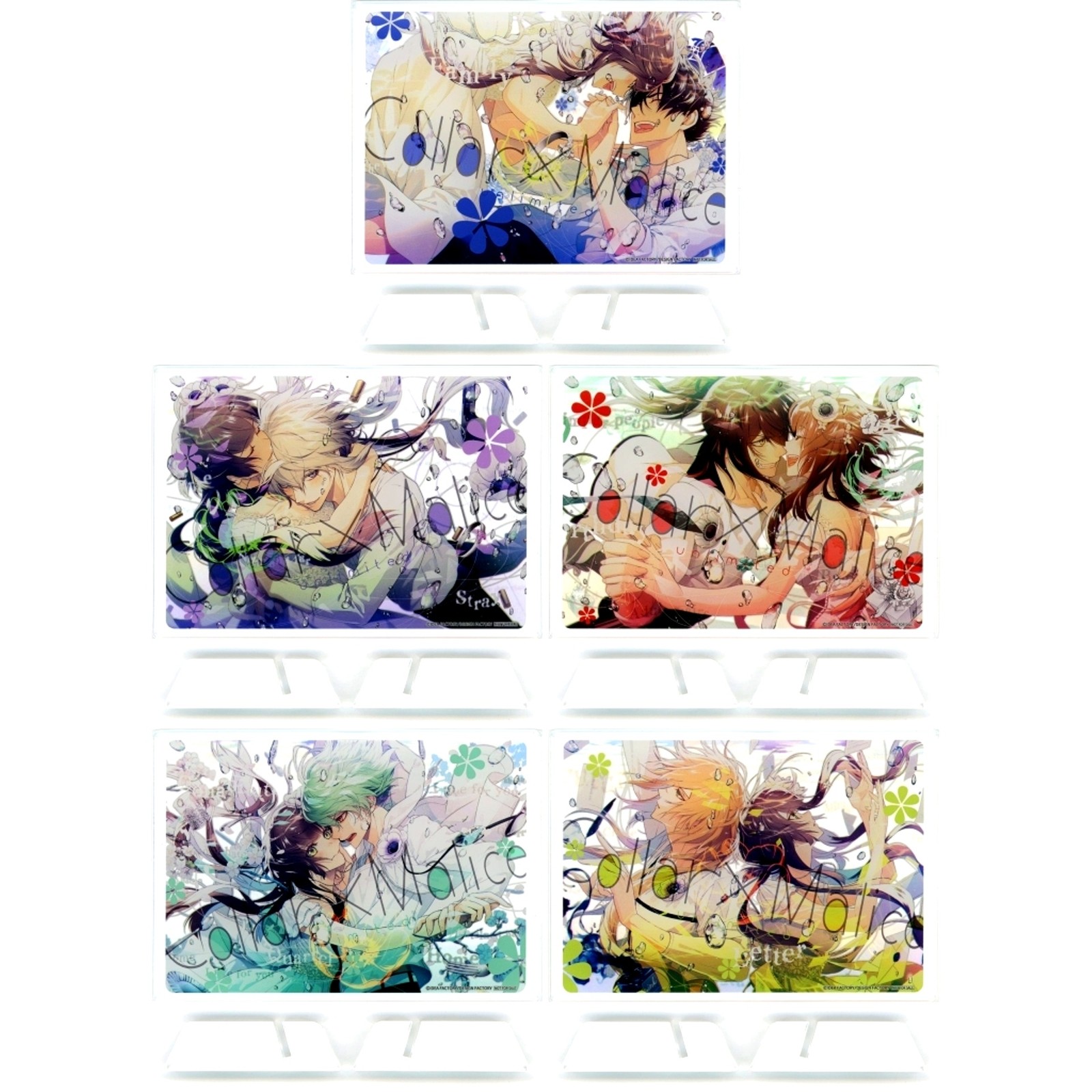 Set of 5 A Prize Collar x Malice Otomate Chara Pop Store Attack Game Japan W924 Set of 5 A Prize Collar x Malice Otomate Chara Pop Store Attack Game Japan W924