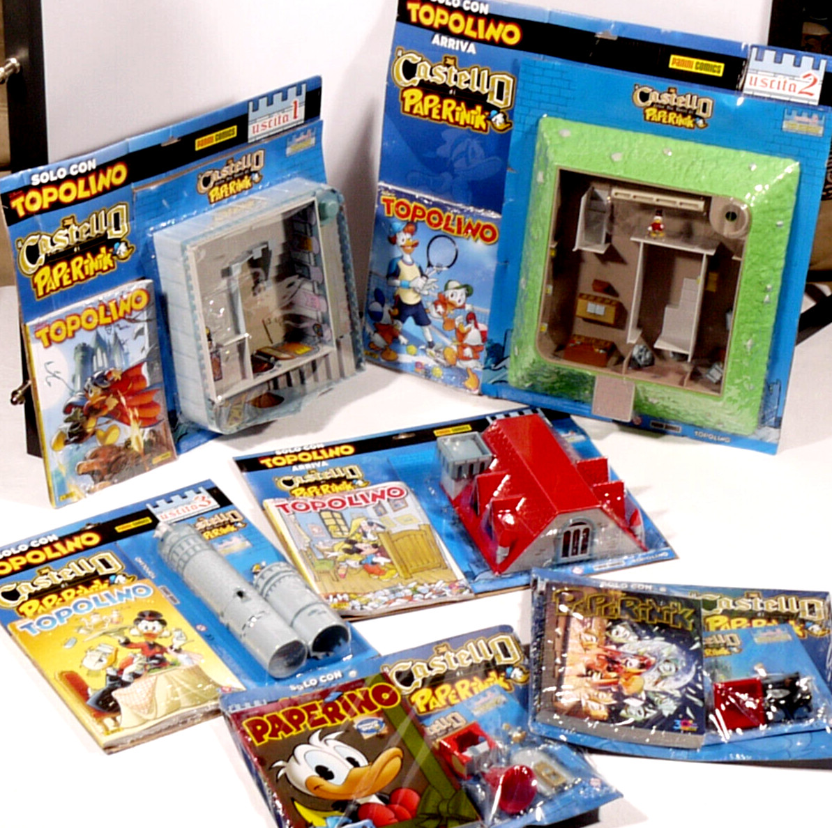 PRL) WALT DISNEY MOUSE PAPERINIK CASTLE NO. 3571 3572 3573 3574 528 90