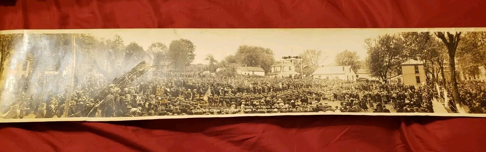 Rare Panoramic Photo-Grant Centenary- Point Pleasant, Ohio-Apr. 27, 1922. Rare Panoramic Photo-Grant Centenary- Point Pleasant, Ohio-Apr. 27, 1922.