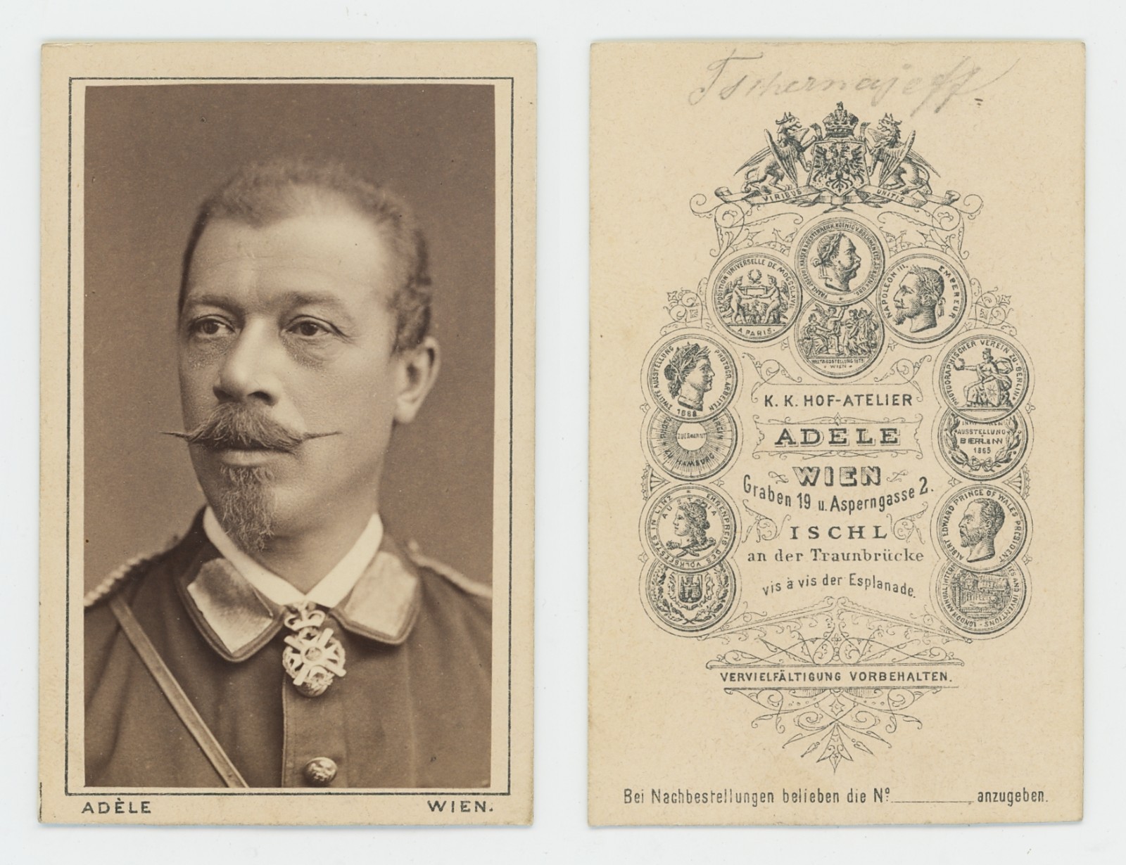 Mikhail Chernyayev Russian Military General CDV Photo Adele Wien Mikhail Chernyayev Russian Military General CDV Photo Adele Wien