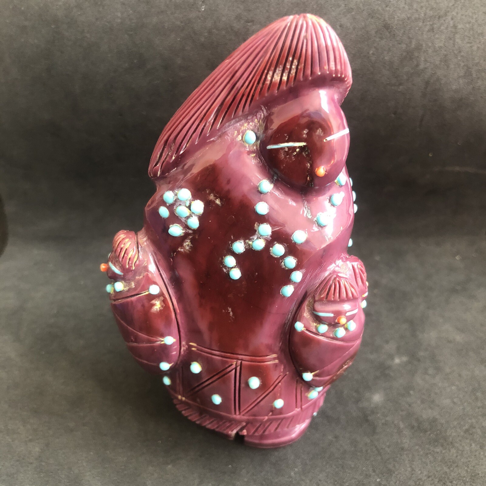Zuni Giant Corn Maiden Claudia Peina 4 Babies Phosphosiderite *SIGNED* 6066 Zuni Giant Corn Maiden Claudia Peina 4 Babies Phosphosiderite *SIGNED* 6066