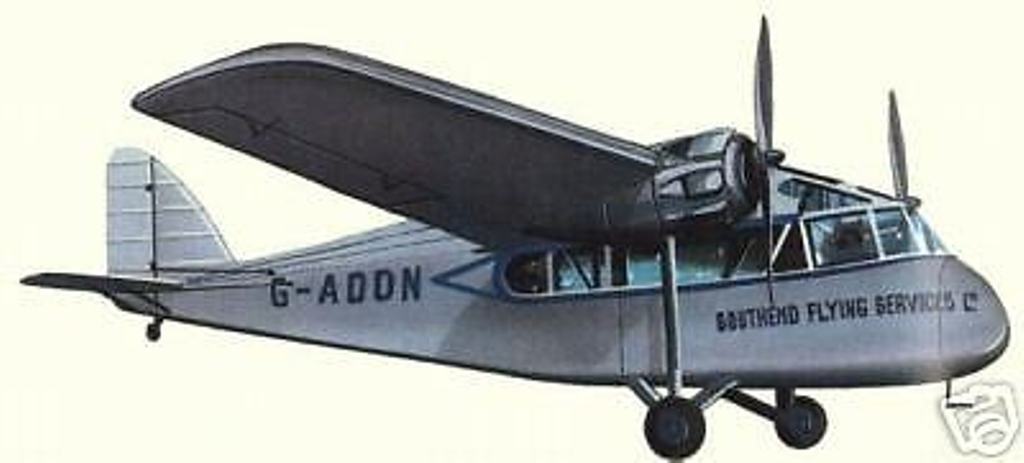S-16 Scion Short UK Light Transport S16 Airplane UK Desktop Wood Model Big New