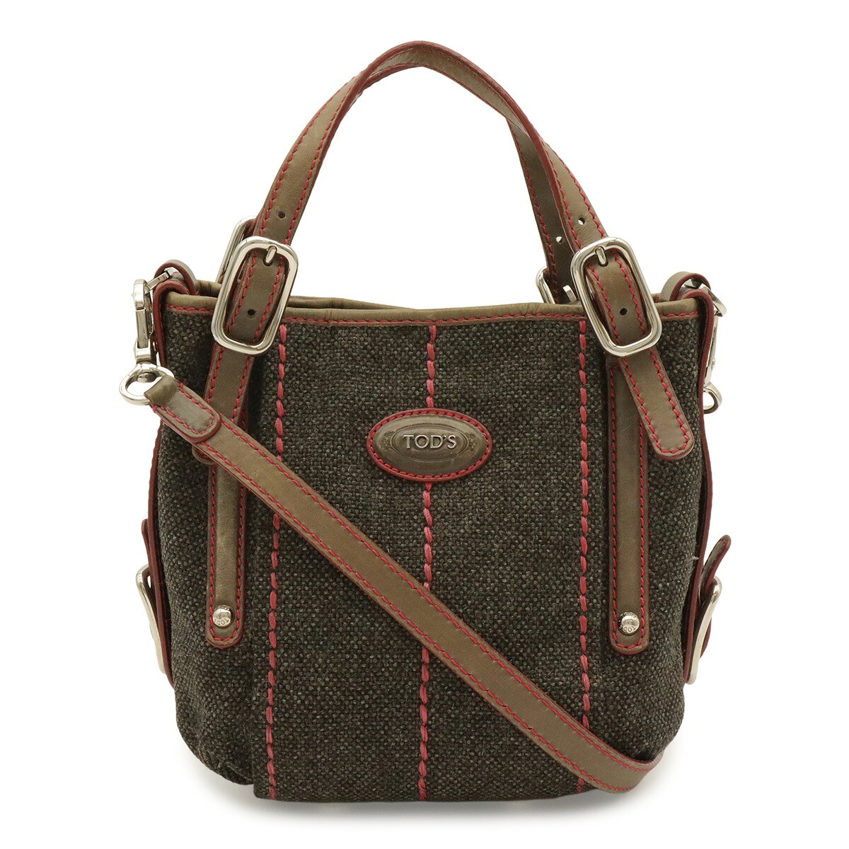 Tod's G line G bag fabric leather 2way tote bag - DUTY FREE to US and AUS