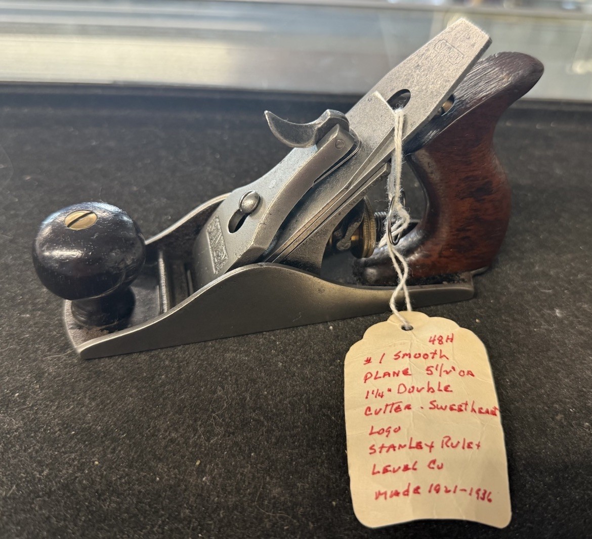 RARE ANTIQUE STANLEY NO 1 #1 SMOOTH PLANE UNRESTORED ORIGINAL WOOD USA
