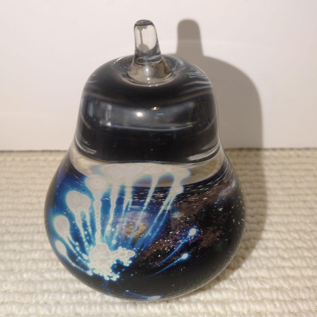 Mieko Noguchi Cosmic fruit pear L glass art Mieko Noguchi Cosmic fruit pear L glass art