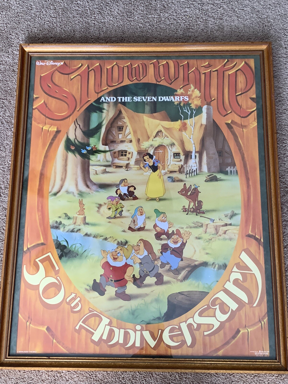 RARE Snow White & the Seven Dwarfs Movie Poster