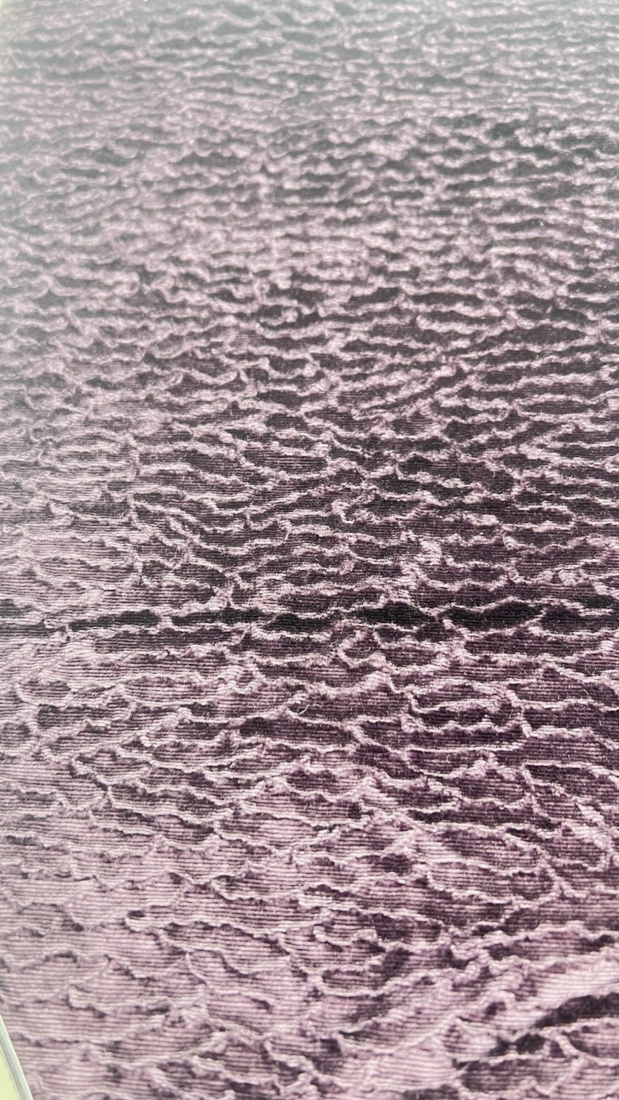 1- Scalamandre fabrics -ATRAKHAN -Velvet-Color  Plum - 17 1/2 ” By  27