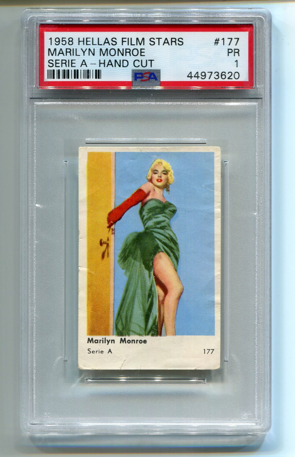 1958 Jenkki Hellas Film Stars Serie A 177 Marilyn Monroe PSA 1 Movie Dutch Gum 1958 Jenkki Hellas Film Stars Serie A 177 Marilyn Monroe PSA 1 Movie Dutch Gum