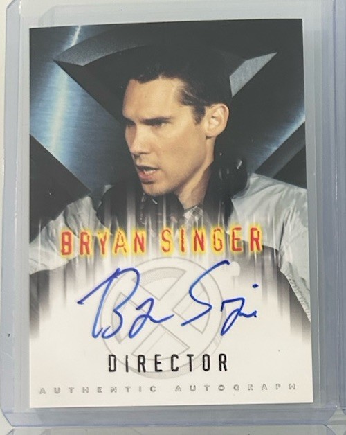 2000 Topps X-Men the Movie Authentic Autograph Bryan Singer Director RARE Auto