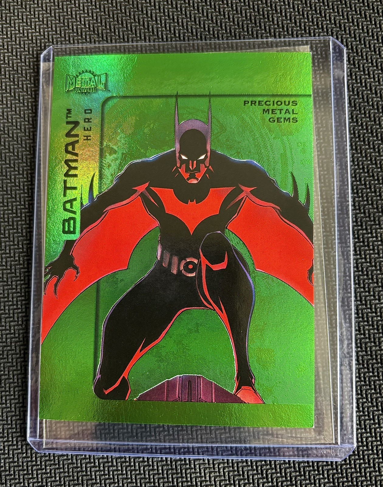 2025 Skybox Metal Universe Green PMG Batman (Terry McGinnis) #78 Pack Fresh 2025 Skybox Metal Universe Green PMG Batman (Terry McGinnis) #78 Pack Fresh