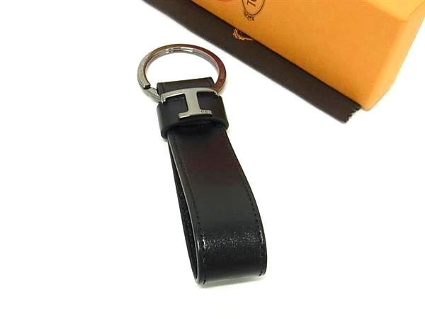 TODS T Timeless Leather Keychain Black SA Grade 14cm Accessory TODS T Timeless Leather Keychain Black SA Grade 14cm Accessory