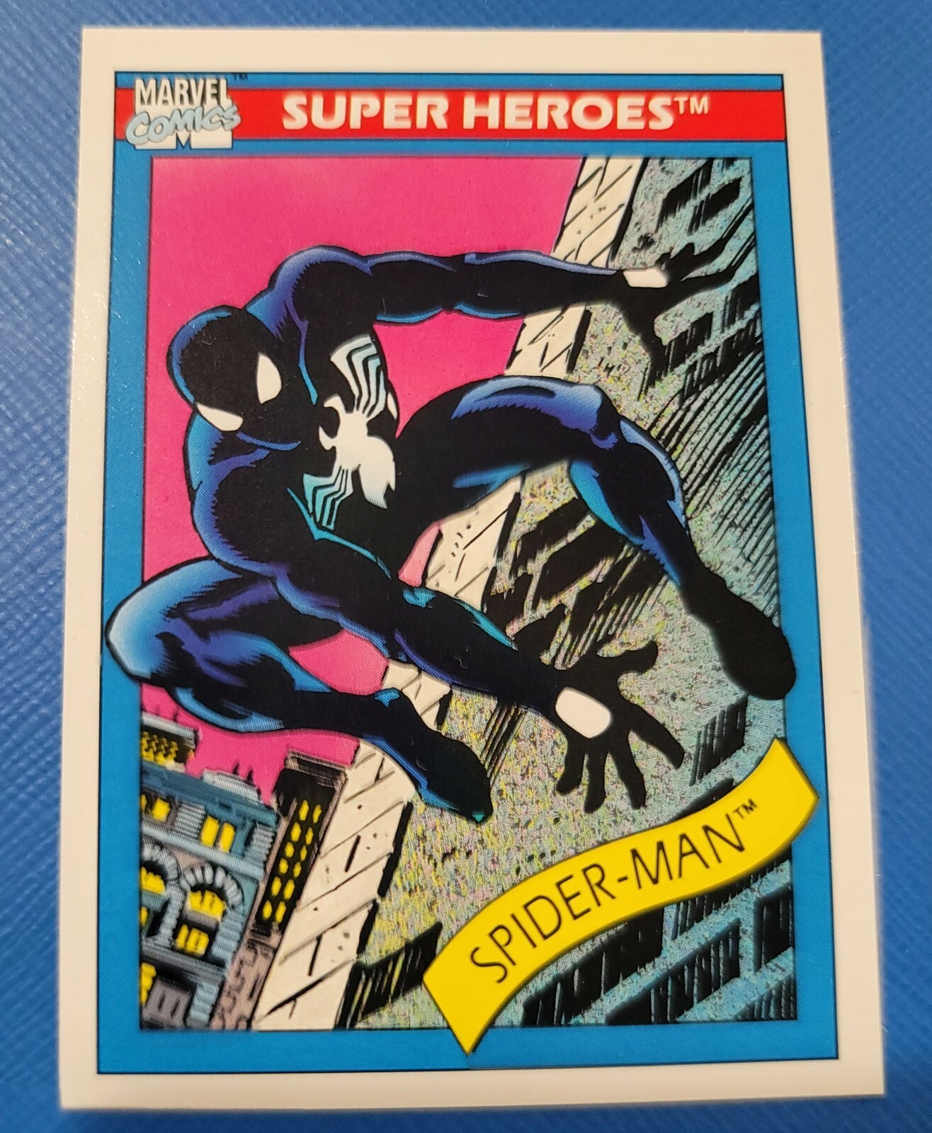 1990 IMPEL MARVEL UNIVERSE #2 SPIDERMAN BLACK VENOM PROFESSOR X ERROR CARD RARE