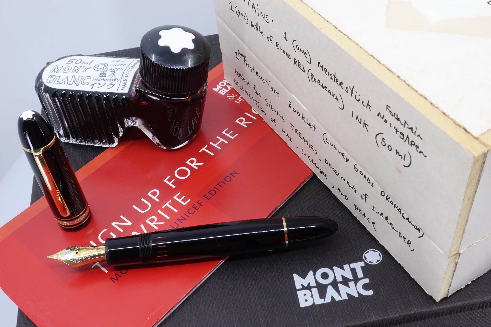 Montblanc Fountain Pen - Meisterstuck 149 UNICEF by Tom Sachs - 4326/4810 - NOS Montblanc Fountain Pen - Meisterstuck 149 UNICEF by Tom Sachs - 4326/4810 - NOS