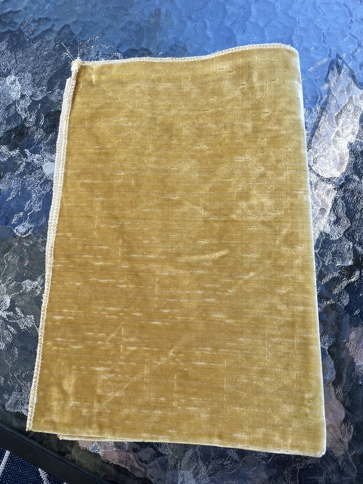 1 Scalamandre fabric- Falk Gran Conde -Velvet- V 17”x H 26”Color Golden Yellow 1 Scalamandre fabric- Falk Gran Conde -Velvet- V 17”x H 26”Color Golden Yellow