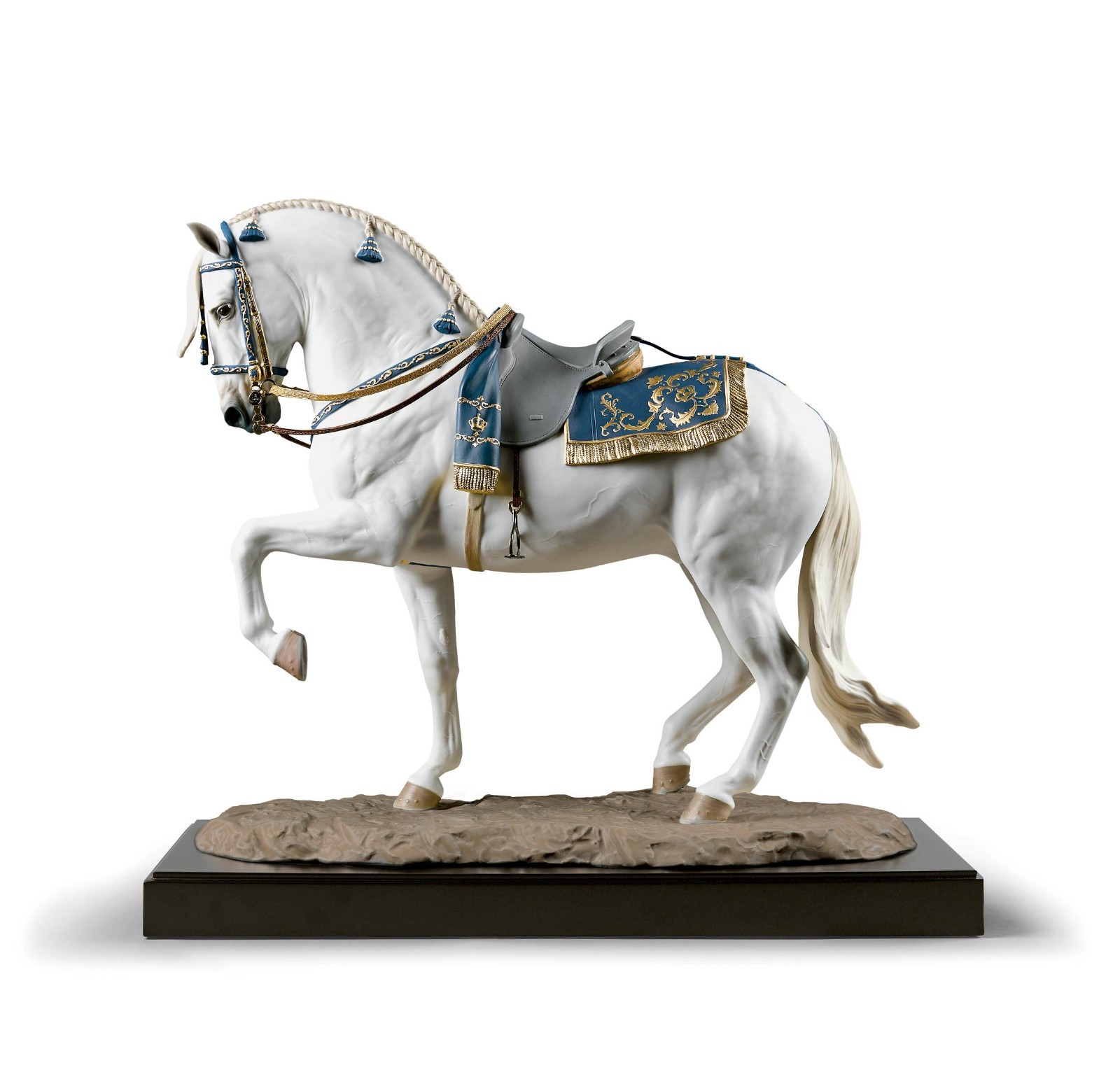 Lladro Spanish Pure Breed Horse Sculpture Glazed Porcelain Limited 01002007