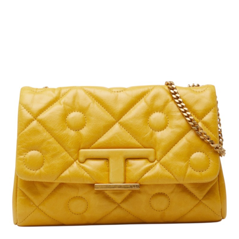 Tod's Tod’s T Timeless Signature Leather Chain Shoulde - DUTY FREE to US and AUS