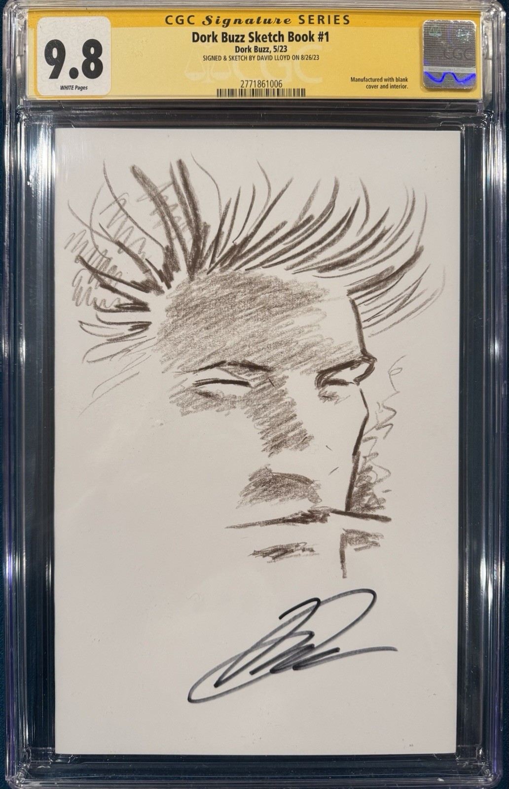 DAVID LLOYD ORIGINAL Sketch Art CGC 9.8 Signed WOLVERINE LOGAN V FOR VENDETTA DAVID LLOYD ORIGINAL Sketch Art CGC 9.8 Signed WOLVERINE LOGAN V FOR VENDETTA