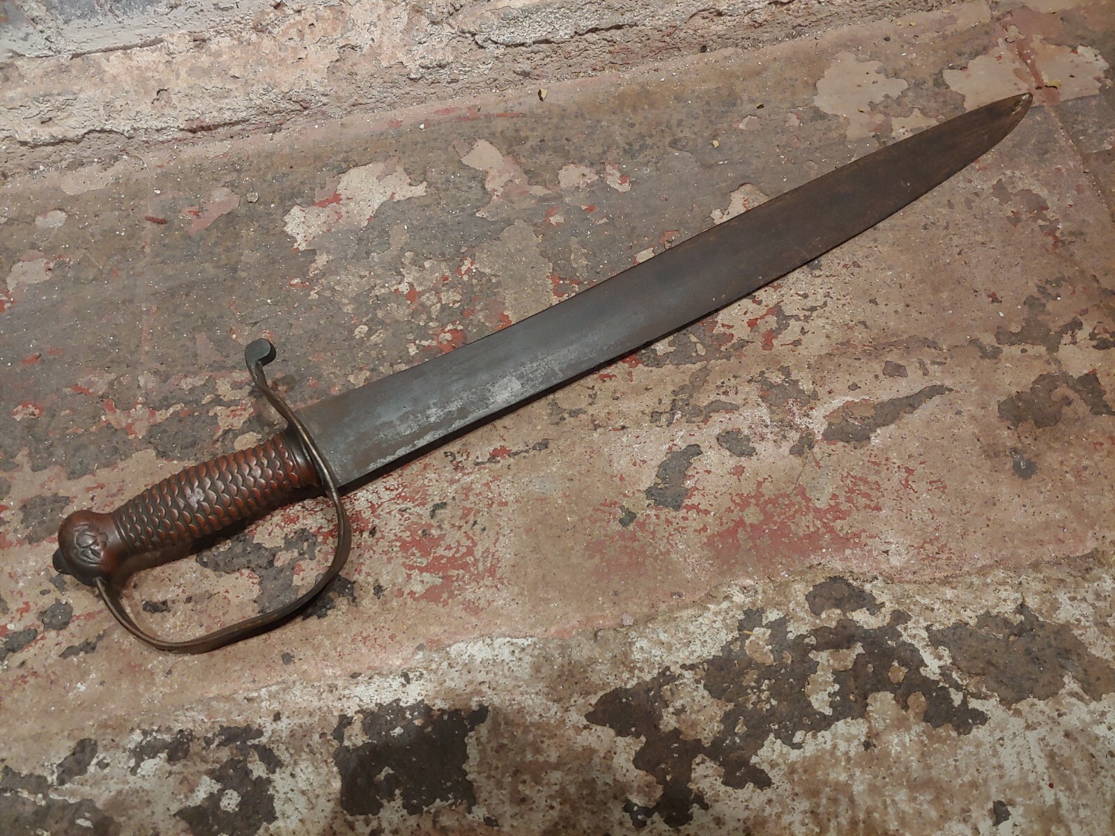 Confederate Naval Cutlass -Original 1861 US Civil War Short Sword-Rare 