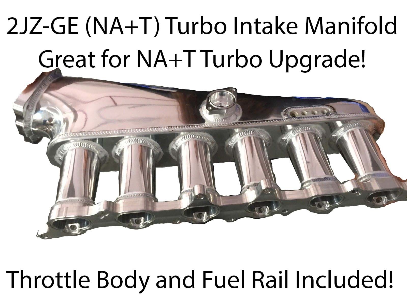 Racetune 2JZ-GE NA+T Billet Intake Manifold Plenum SET NA-T for Supra MKIV JZA80