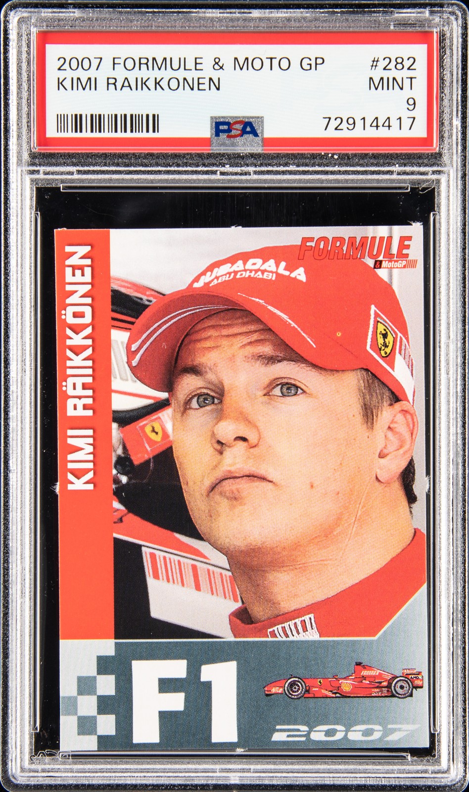 2007 FORMULE & MOTO GP #282 KIMI RAIKKONEN PSA 9 2007 FORMULE & MOTO GP #282 KIMI RAIKKONEN PSA 9