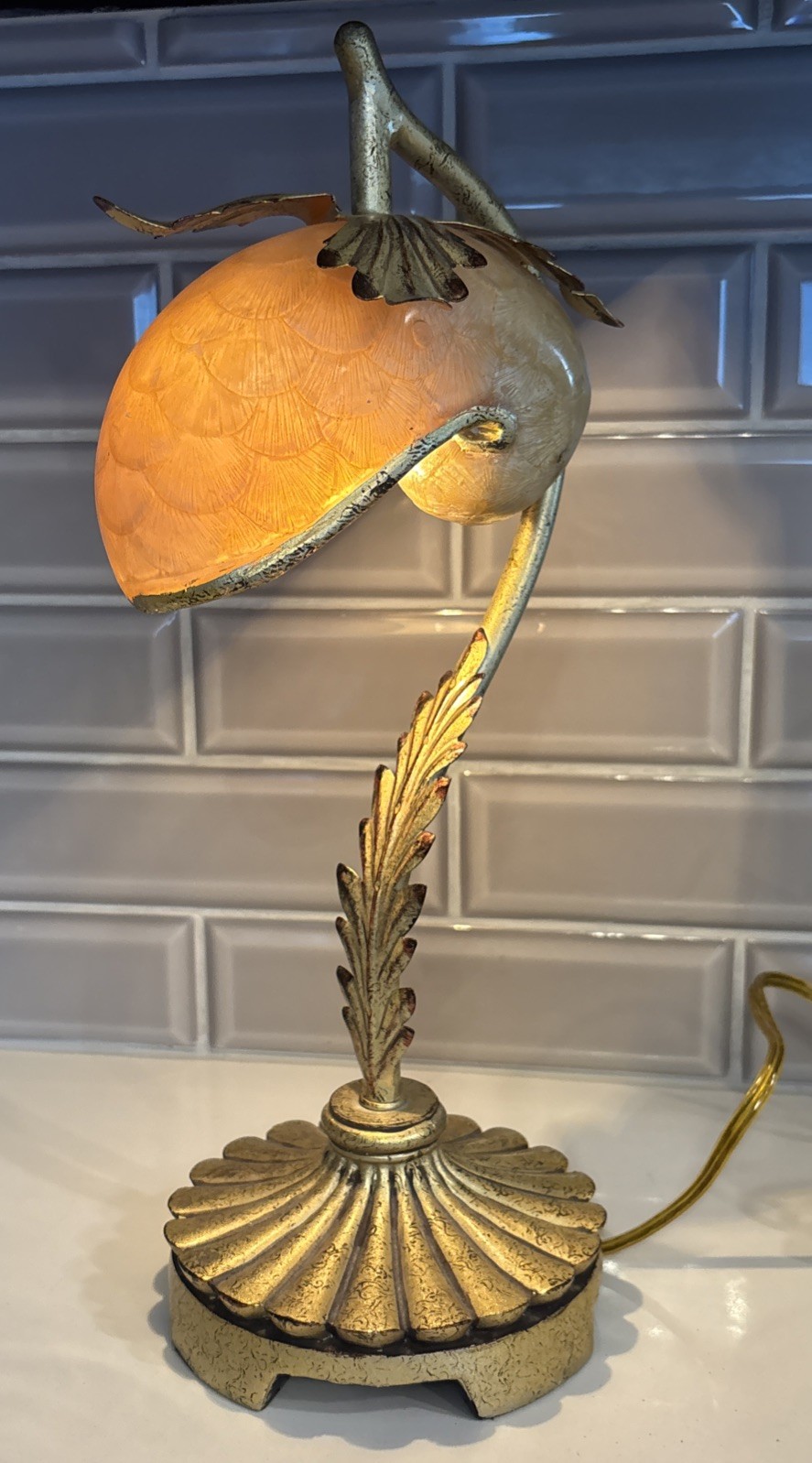 Tiffany 1890’s Reproduction Nautilis Shell Table Lamp Tiffany 1890’s Reproduction Nautilis Shell Table Lamp