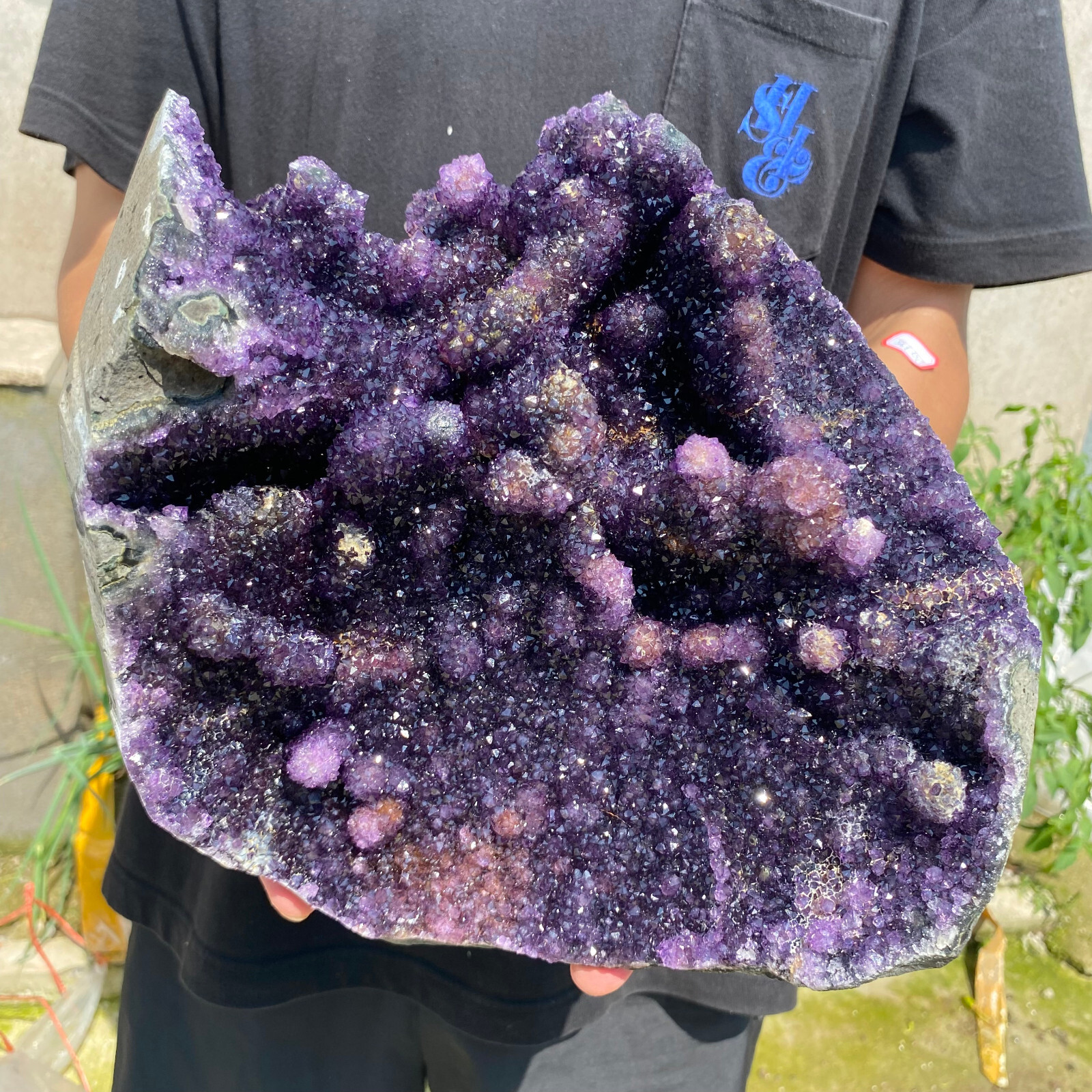 16.4lb Large Natural Amethyst geode quartz cluster crystal specimen Healing 16.4lb Large Natural Amethyst geode quartz cluster crystal specimen Healing