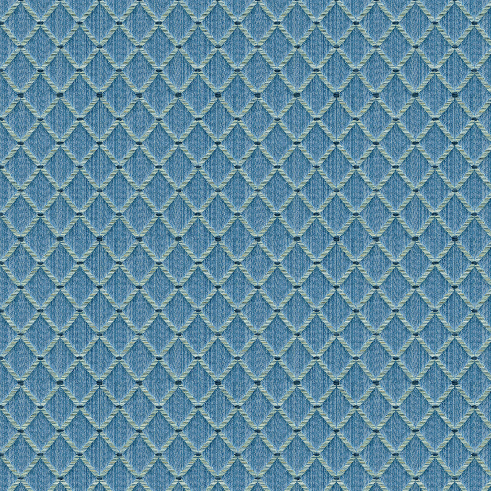 Brunschwig & Fils Diamond Uphol Fabric- Amoy Trellis French Blue 3.3yd 8012117.5