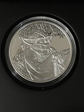 Disney Star Wars Yoda Silver Coin $2 By Niue 2016 picture