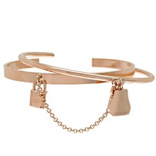 Ginza Hermes Kelly Clochette Double SH Bangle 750 Pink Gold Ladies DH94398 picture