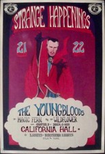 YOUNGBLOODS DR. STRANGE HAPPENINGS 1967 vintage concert posterl GREG IRONS 14x20 picture