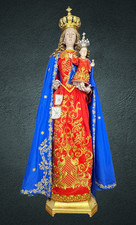 Statue Madonna Of Carmine Wearing Art Holy 70 7/8in Sakyamuni Santa Design picture