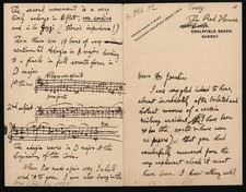Tovey, 6 Signed Handwritten Letters and Notations to Joseph Joachim. picture