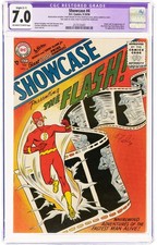 Showcase #4 CGC 7.0 (R)🔥1st Flash🔥Silver Age Grail 1956 Barry Allen R12 112 cm picture