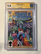 Transformers The Movie #1 CGC 9.8 SS Signed Cullen Welker Blu Ross Eiding + 3 picture