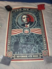 Fairey Obama Yes We Did Limited Edition Poster picture