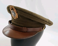 Very RARE US Made WW2 WWII ROC Chinese Army Officer's Visor Hat Cap picture
