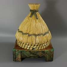 George Jones Thatched Beehive Cheese Keeper picture