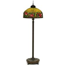 Antique Tiffany Studios Floor Lamp with Peony Border picture