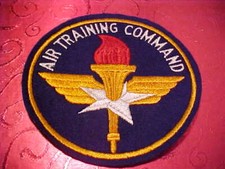CERTIFIED W.W.2 U.S. ARMY AIR TRAINING COMMAND PATCH ORIGINAL UNUSED 5 X 5 INCH picture